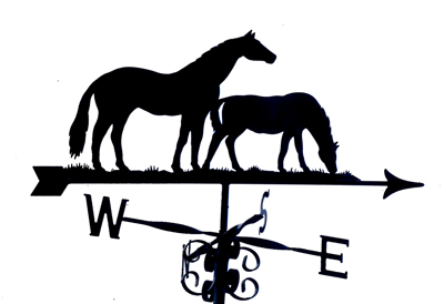 Mare and Foal weather vane